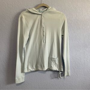 Horny Toad Long Sleeve Snap Drawstring Hoodie